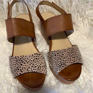 ⭐️ bundle sale ⭐️
 Animal print wedges size 7.5